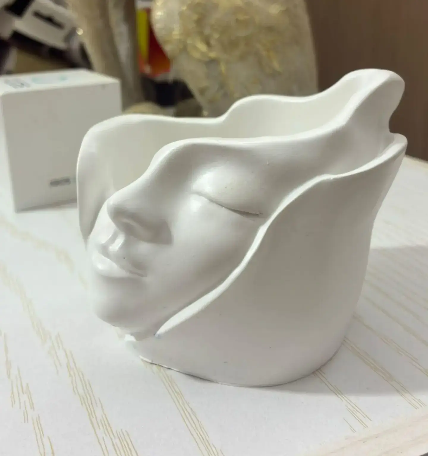 Sculpture Vase with Female Face