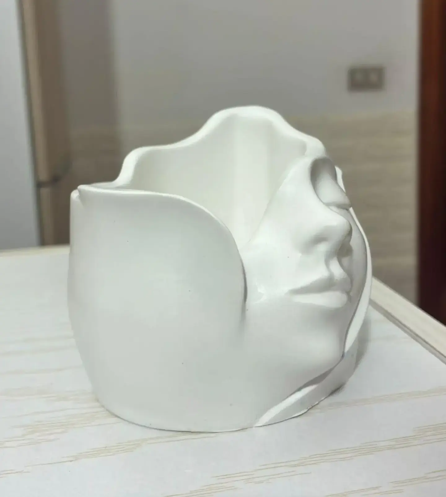 Sculpture Vase with Female Face - Image 2