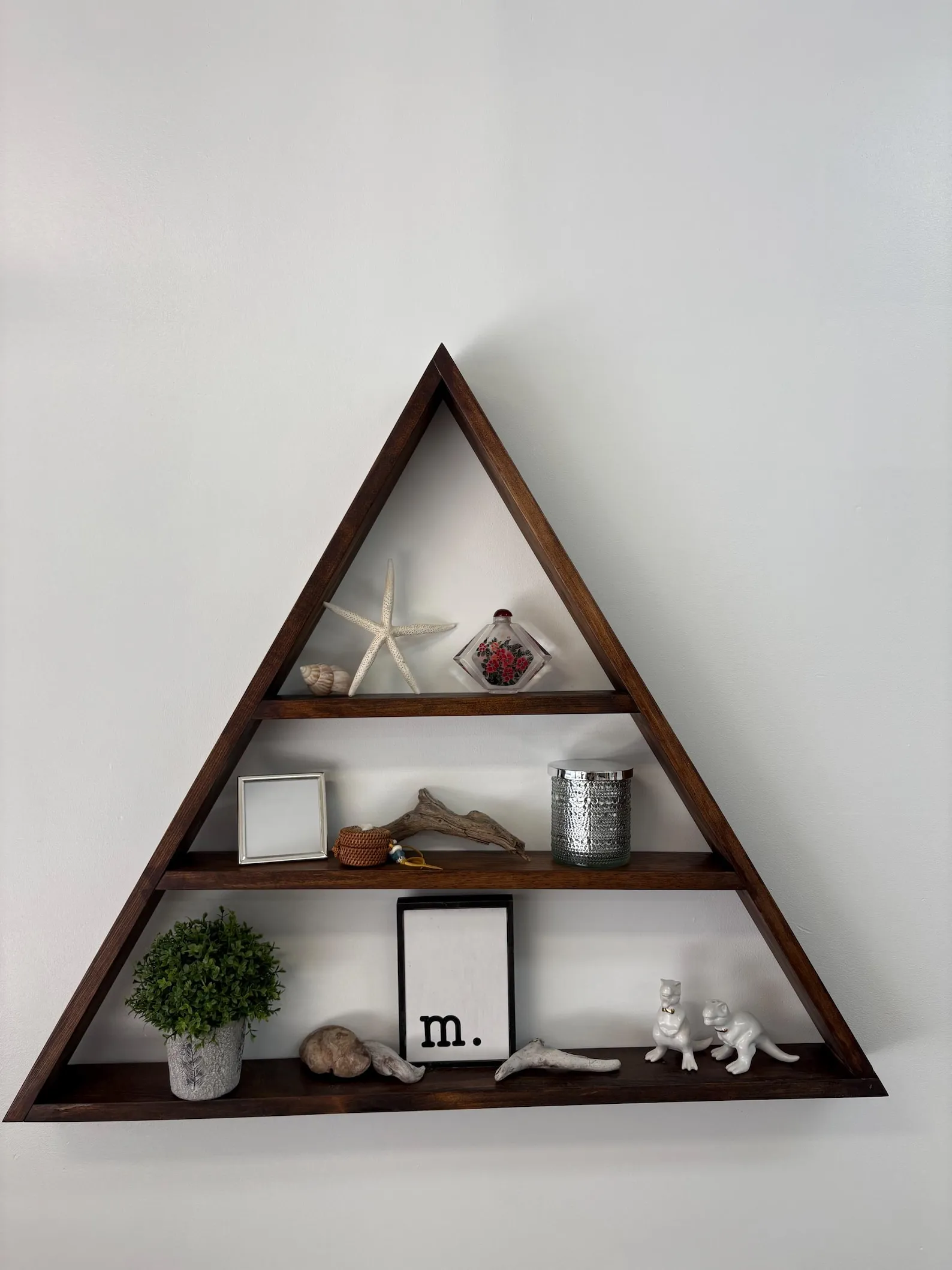 Handcrafted Triangle Shelf
