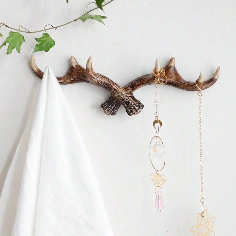 Handmade Vintage Deer Antler Wall Hook